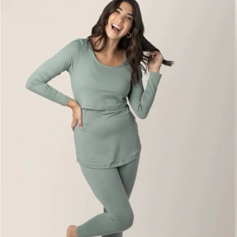 Kindred Bravely - Jane Nursing Pajama Set - Sage